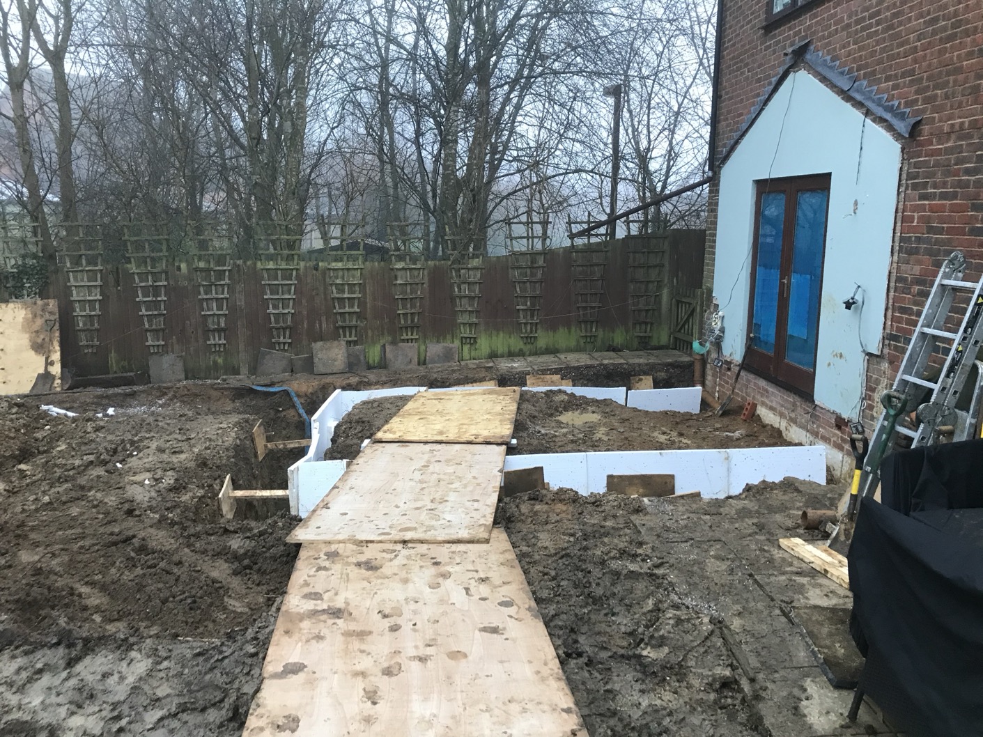 Back Extension with Patio in Milton Keynes