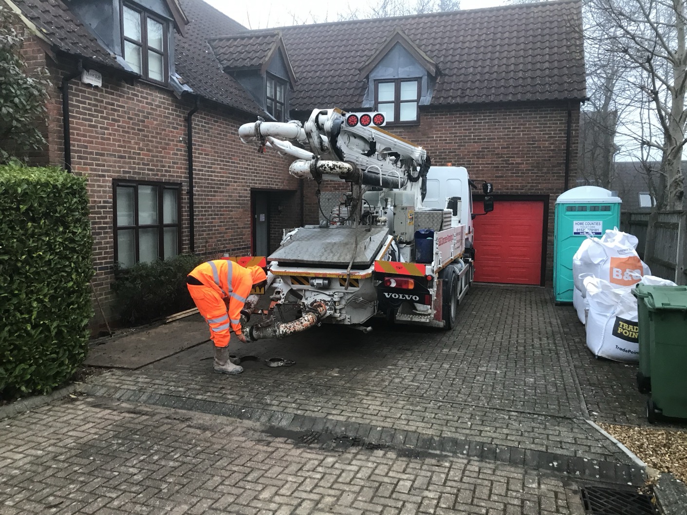 Back Extension with Patio in Milton Keynes