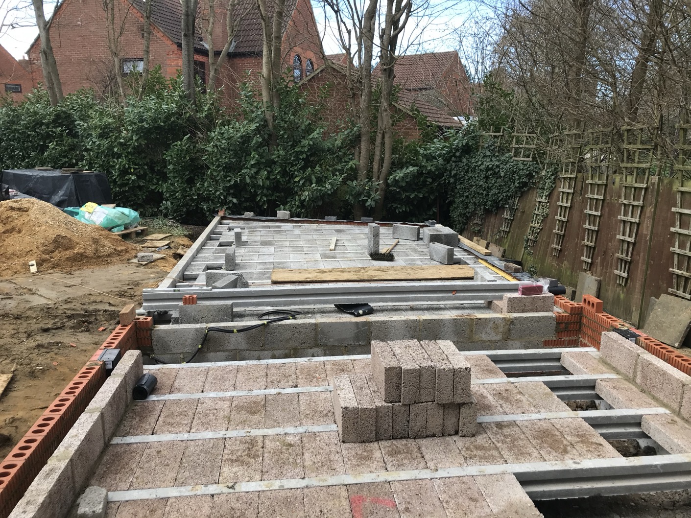 Back Extension with Patio in Milton Keynes