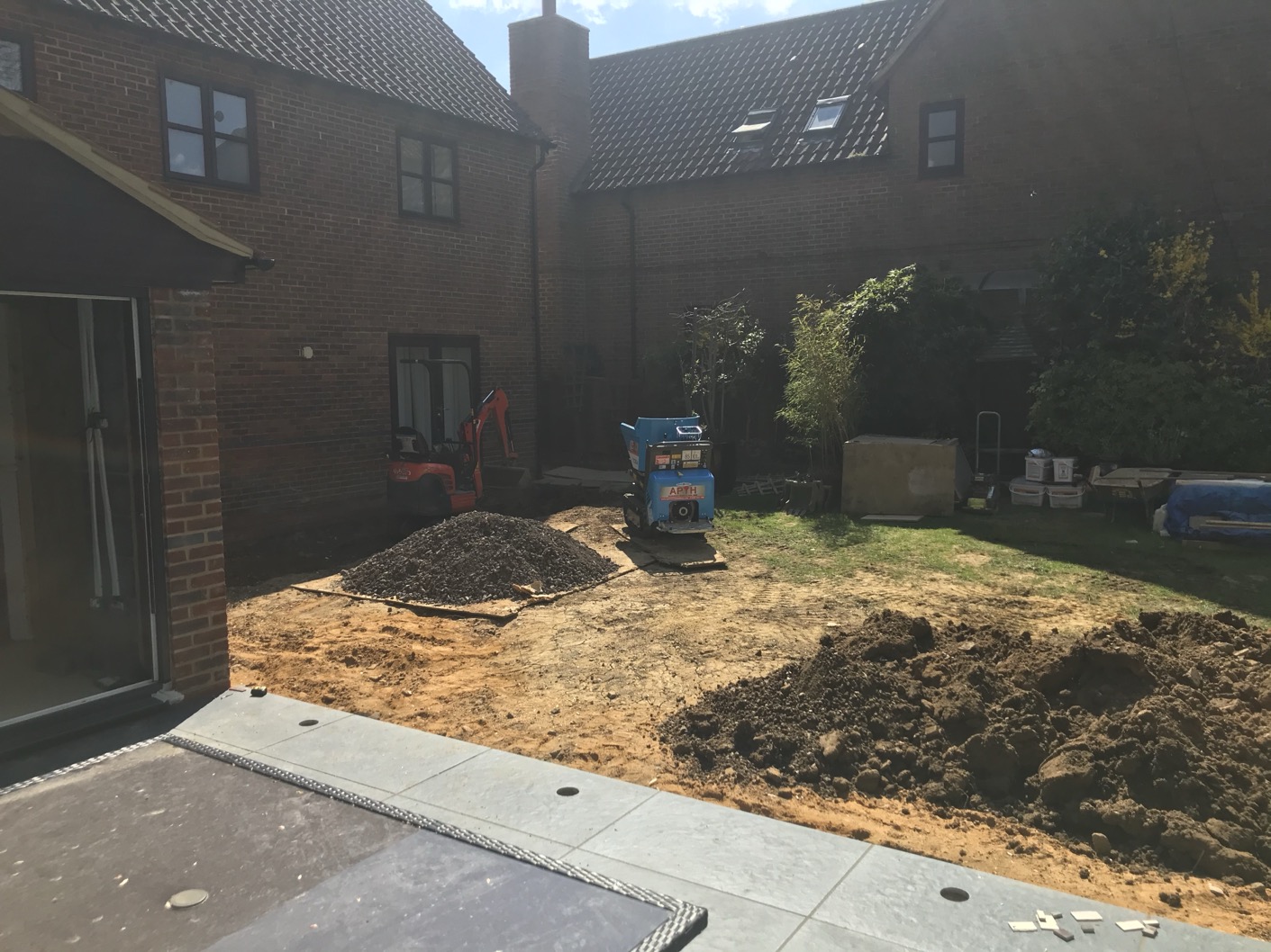 Back Extension with Patio in Milton Keynes