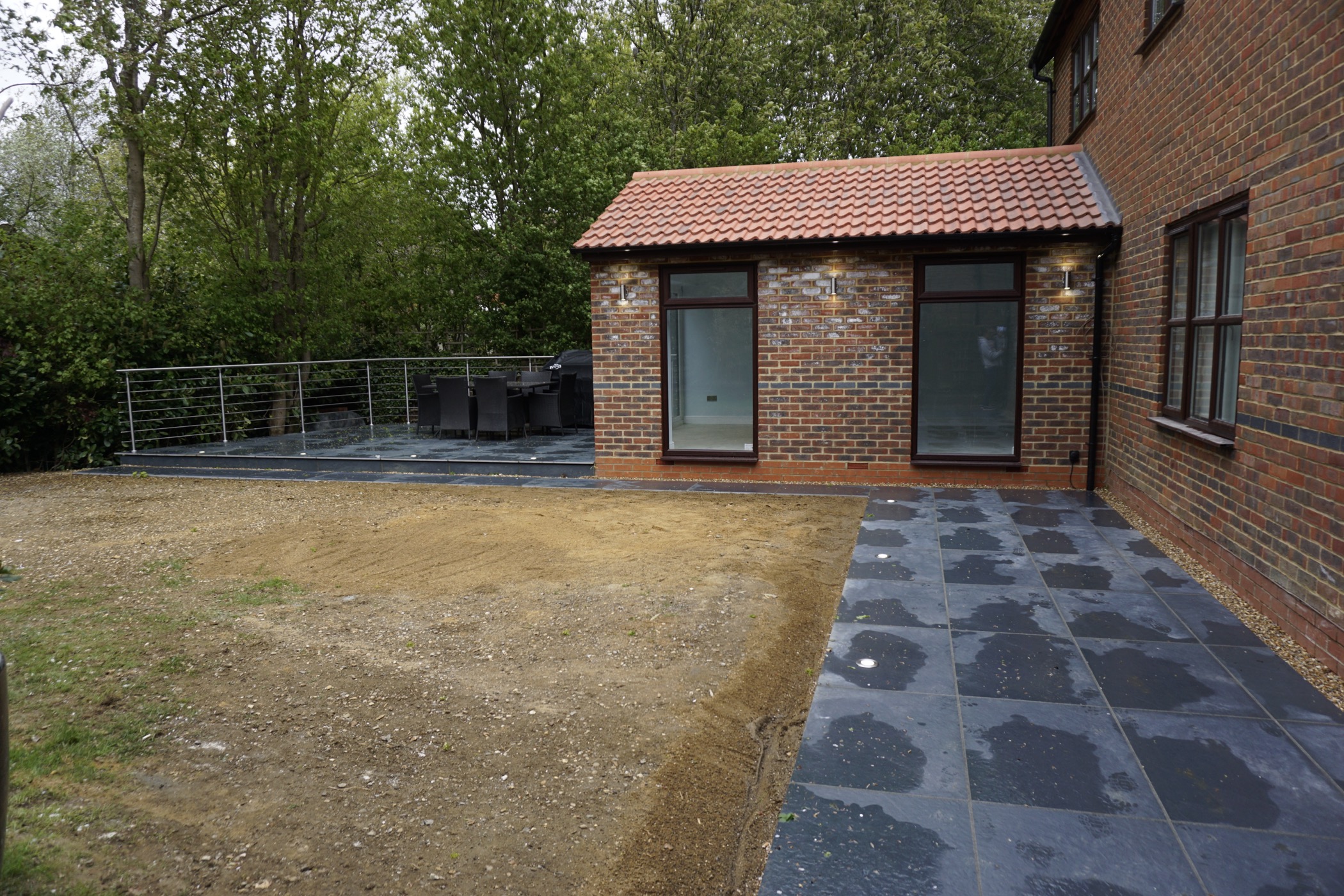 Back Extension with Patio in Milton Keynes