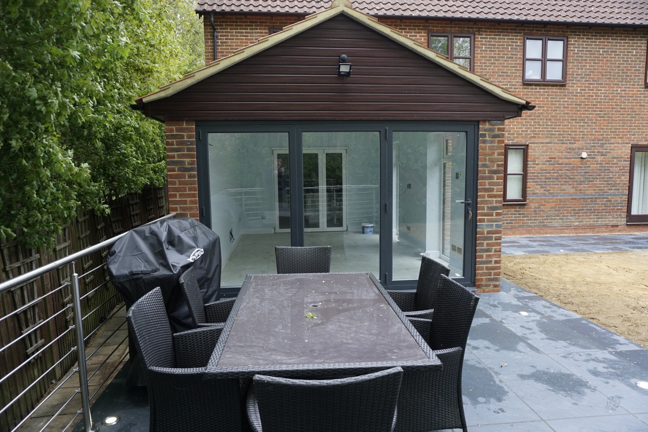Back Extension with Patio in Milton Keynes