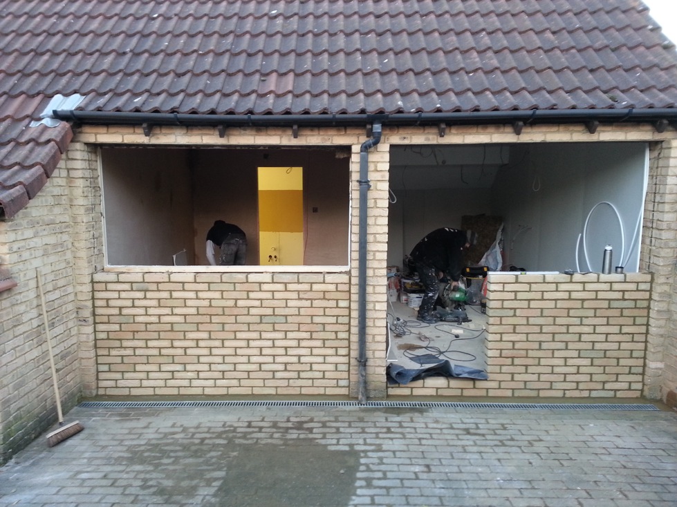 Double Garage Conversion in Fishermead