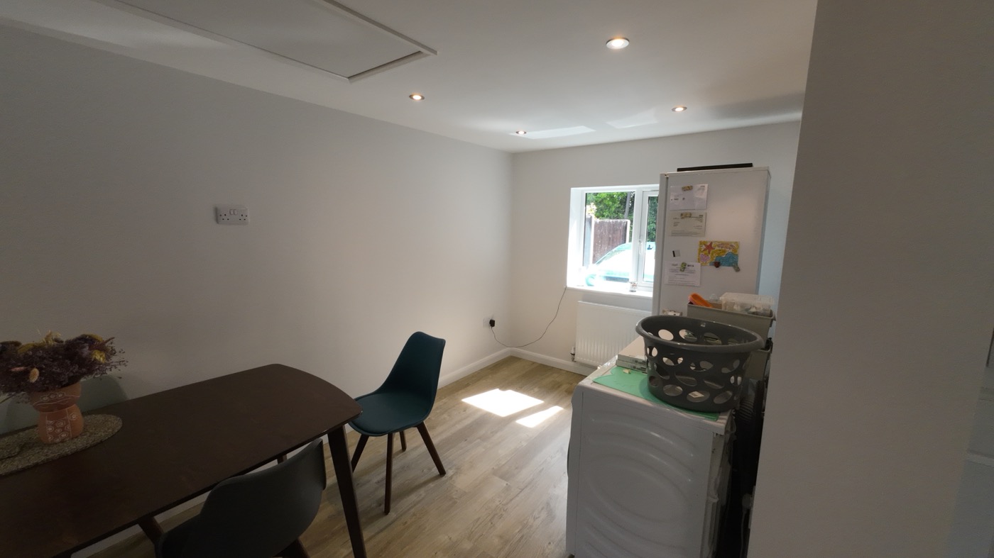 Rear single storey extension in Emerson Valley and Garage conversion