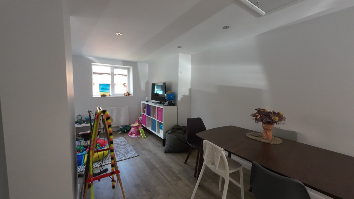 Rear single storey extension in Emerson Valley and Garage conversion