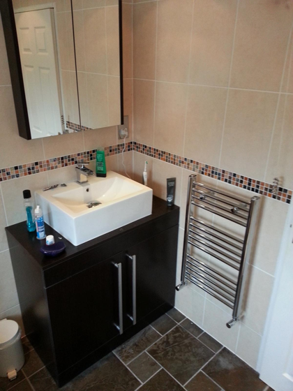 En-suite renovation in Bletchley