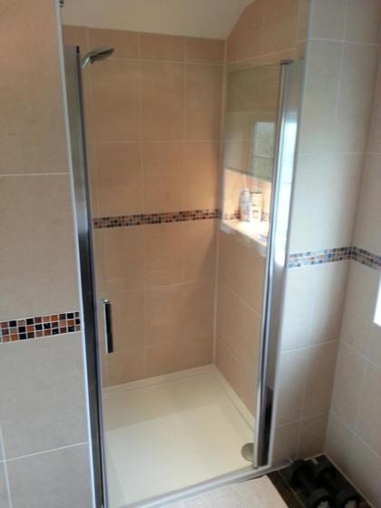En-suite renovation in Bletchley