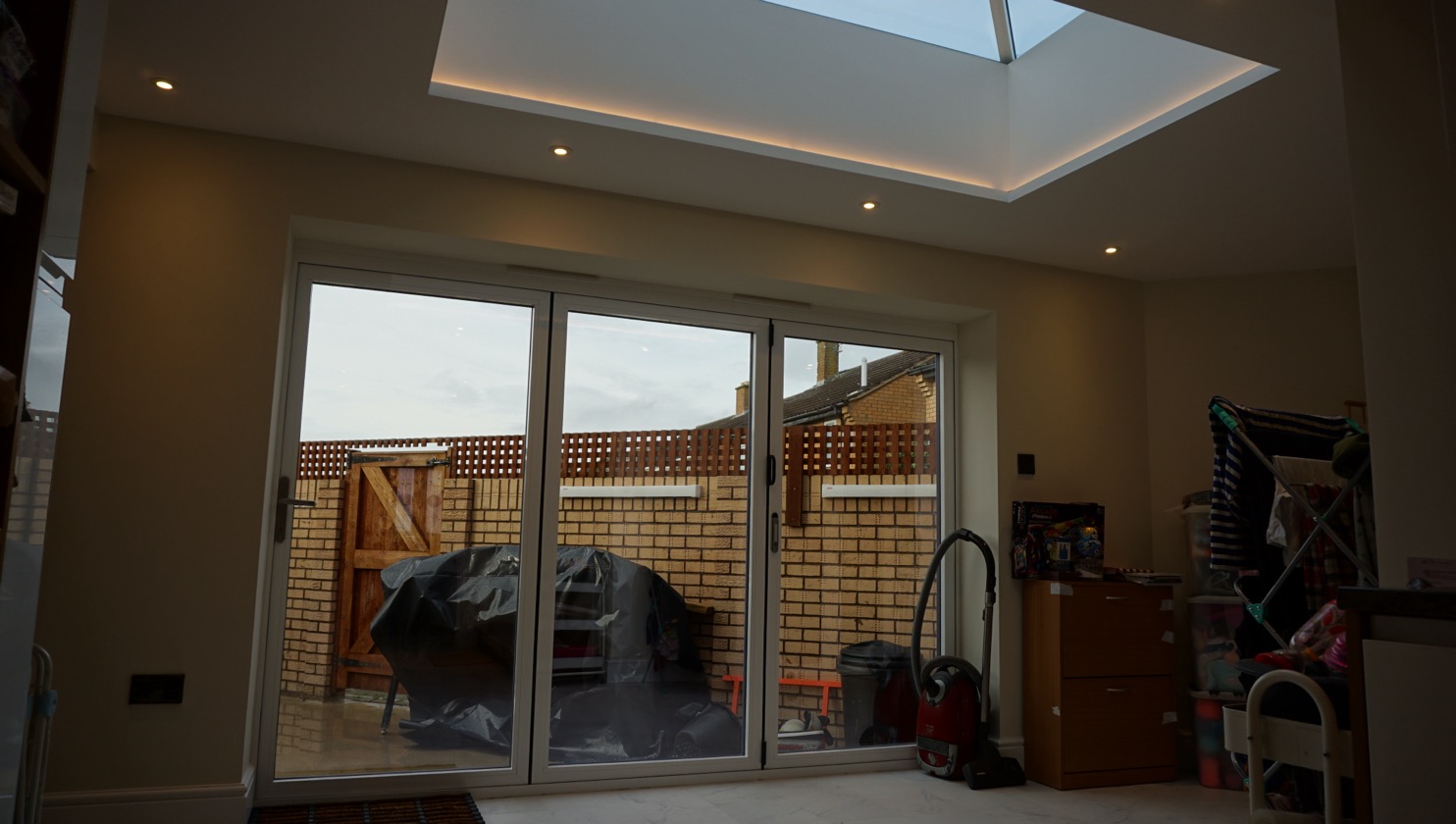 Building extension above the garage and at the rear in Oldbrook