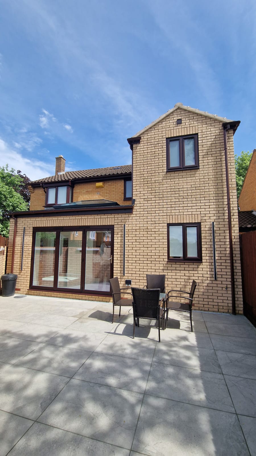 Building extension above the garage and at the rear in Oldbrook